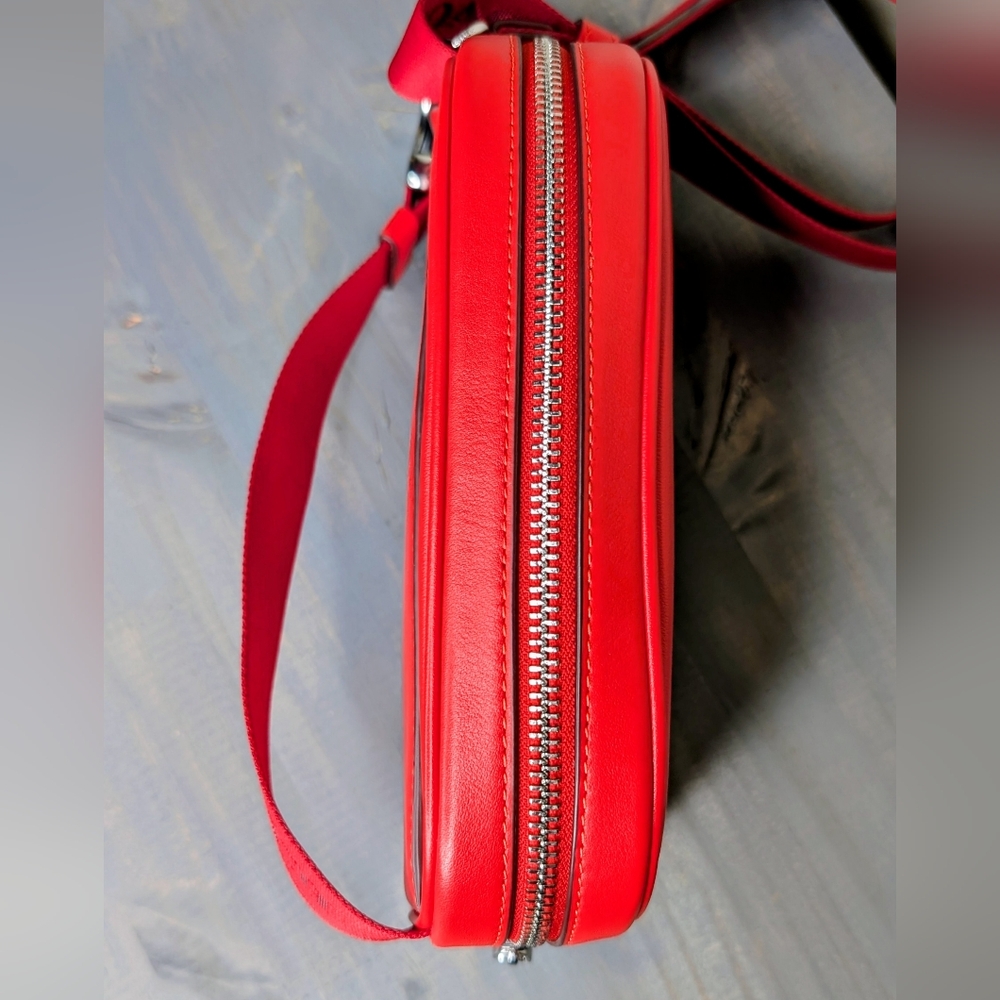 Coach Red Leather Pace Belt Bag - Picture 6 of 9